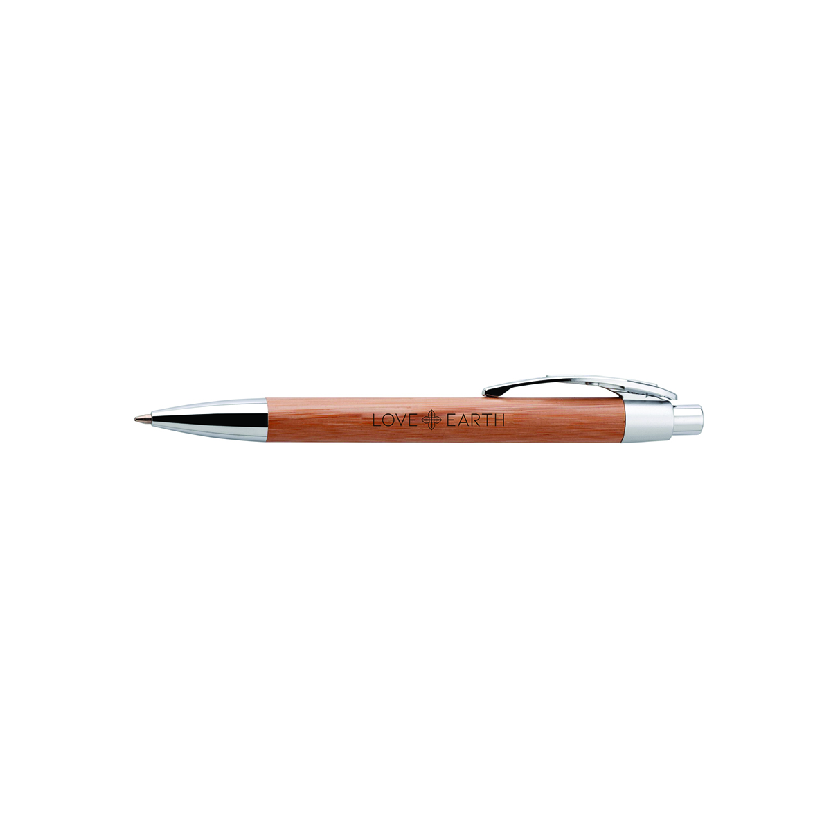 LOVE+EARTH BAMBOO BALLPOINT PEN MADE FROM BIODEGRADABLE MATERIALS